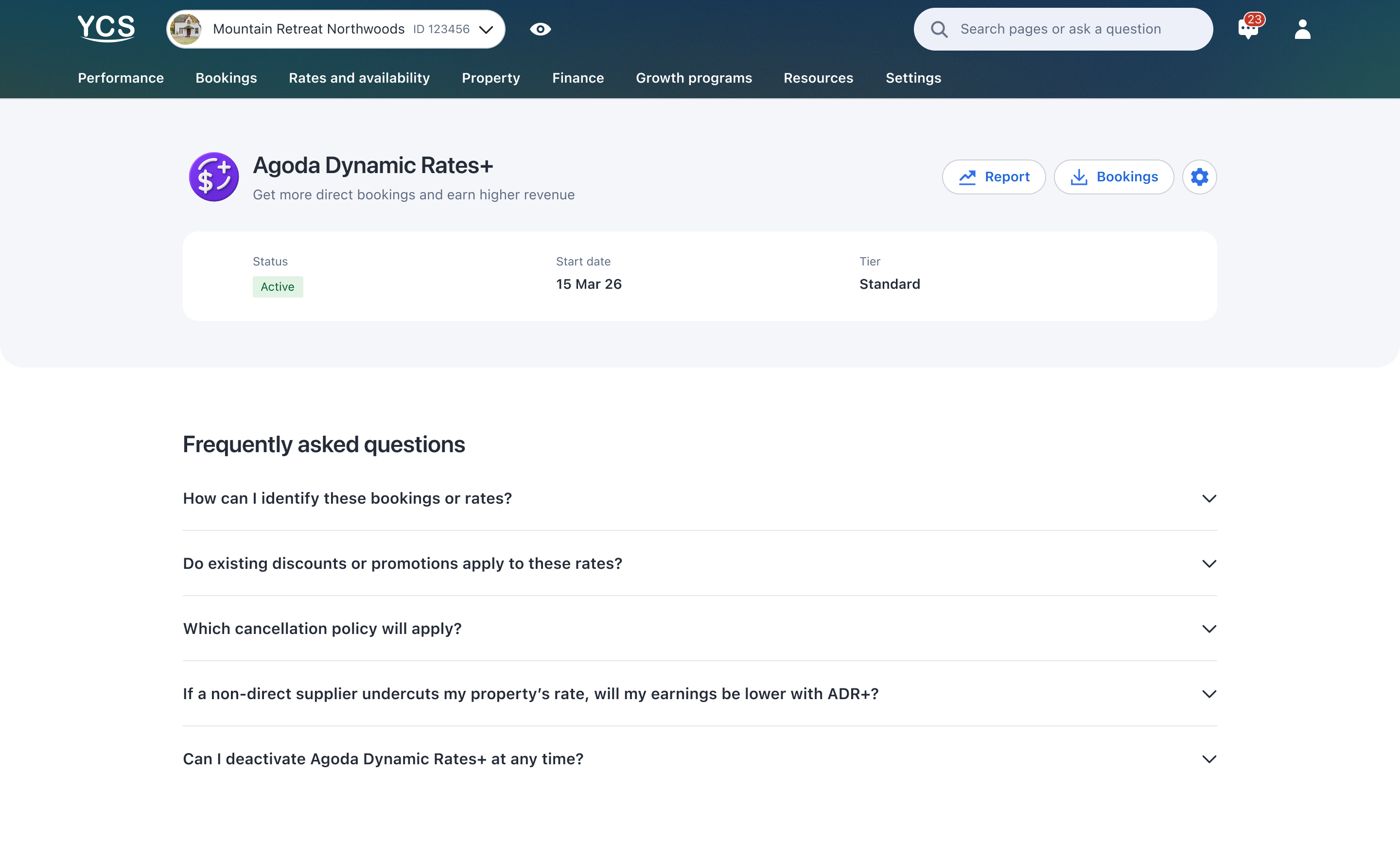 MVP landing page — desktop